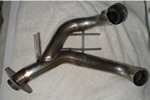 V twin cat removal pipe